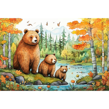 Bear Family Painting
